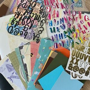 HUGE STATIONARY SCRAPBOOK BUNDLE :)